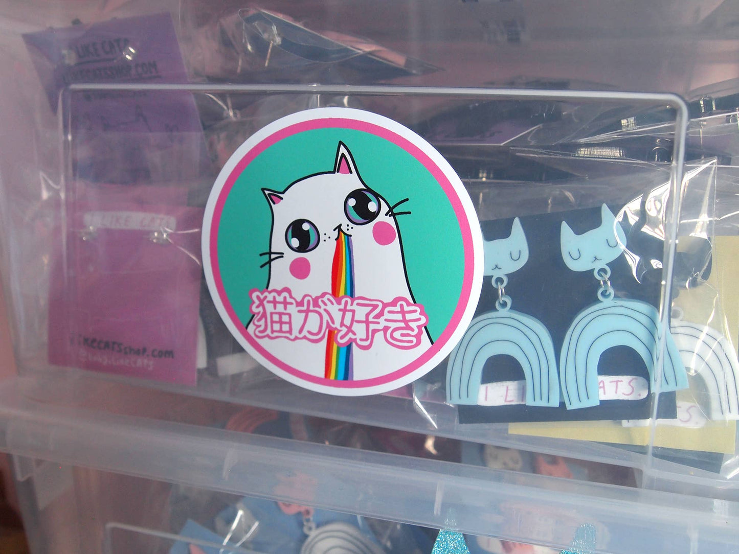 Kawaii Japan Cat Vinyl Sticker