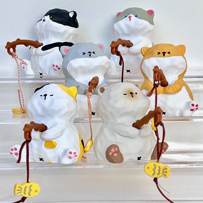 BCmini - 71322 Fishing Cat Family Blind Box-6