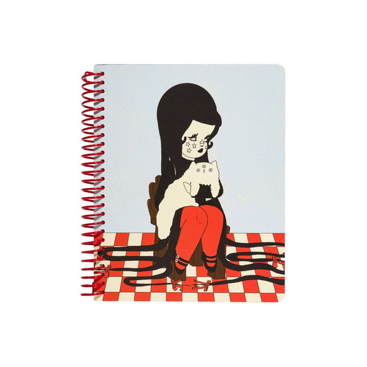 Love Cats Blanco Spiral Notebook
