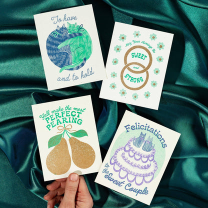 To Have And To Hold - Risograph Wedding Card