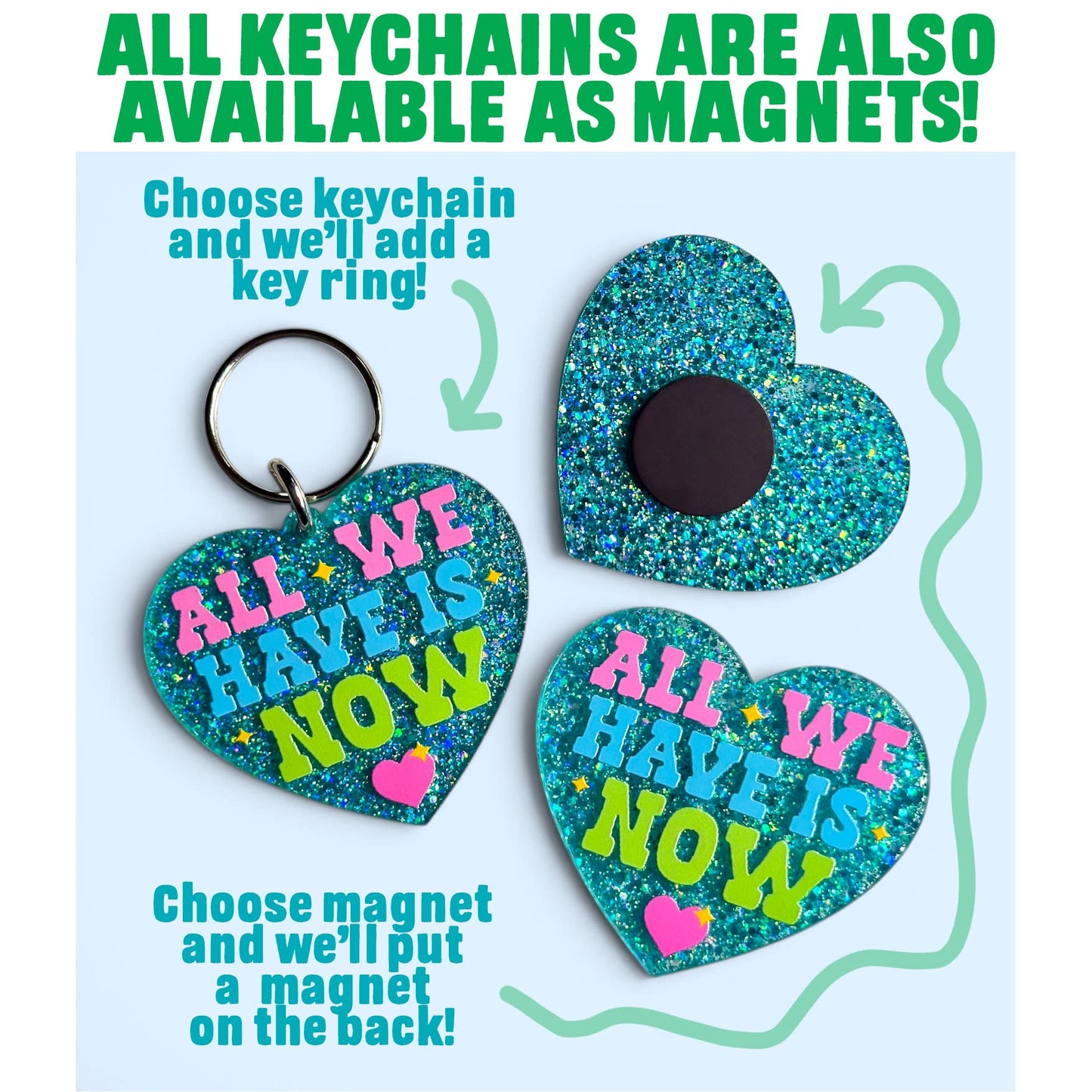 Don't Let the Cats Out or the Cops In Keychain