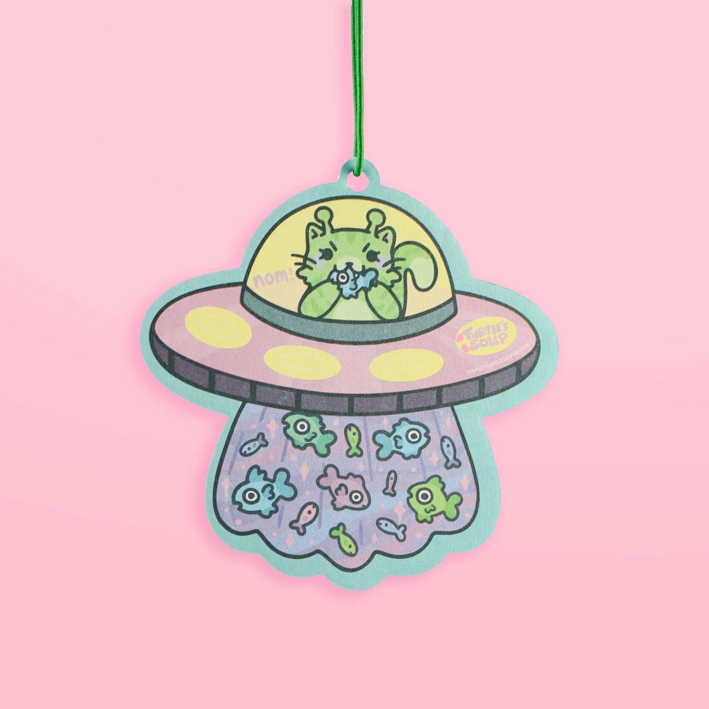 Turtle's Soup - UFO Kitty, Cats, Alien, Car Decor, Cute, Air Freshener