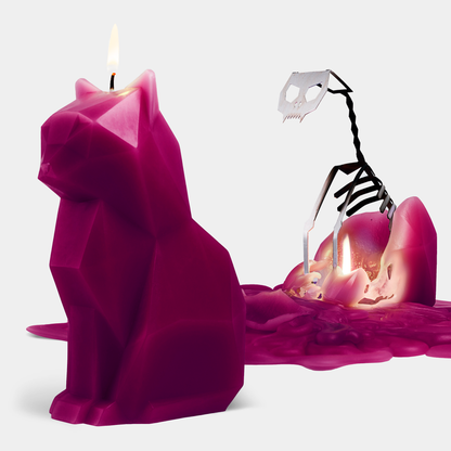 Cat Candle | Hidden Skeleton Inside