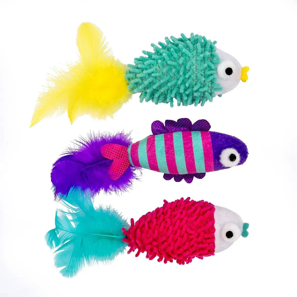 Pet Palette Distribution - ThoozyPet Sea Life Fish Cat Toy 3pk