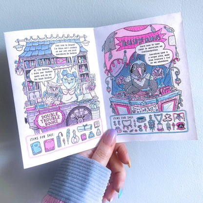 Moon Mart: Risograph Comic Zine & Poster