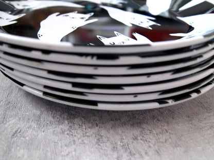 Ghost Cats Spooky Party Plate, plastic plate, picnic plate