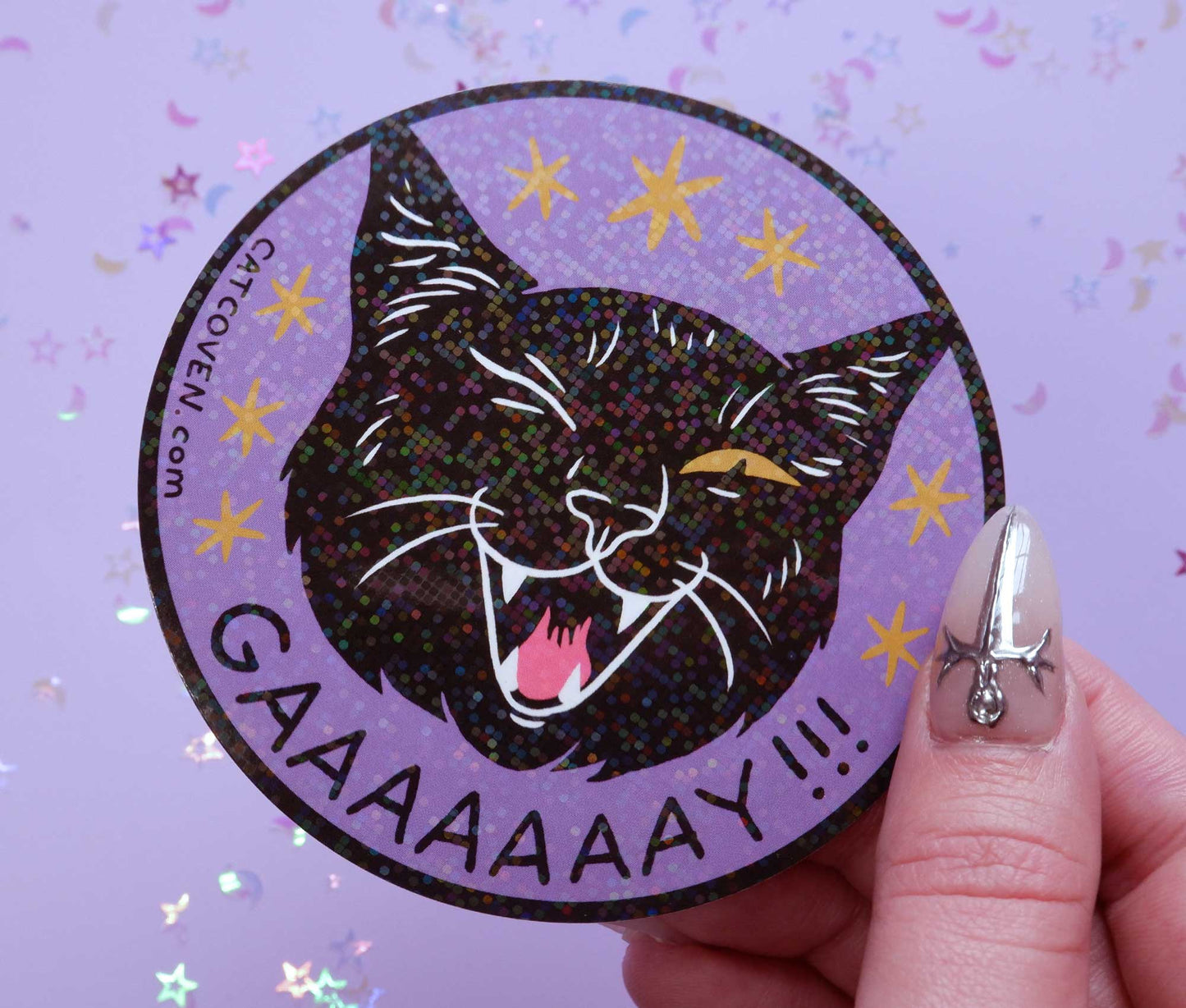 GAAAAAAAY!!! - Glitter Sticker