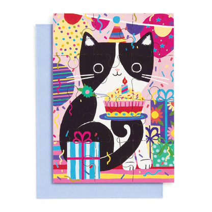 Purr-fect Cat Birthday Greeting Card Puzzle