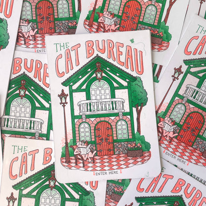 Cat Polly Pocket, Folding Risograph Print