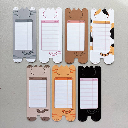 Cat Soft Matte Double Sided Bookmarks