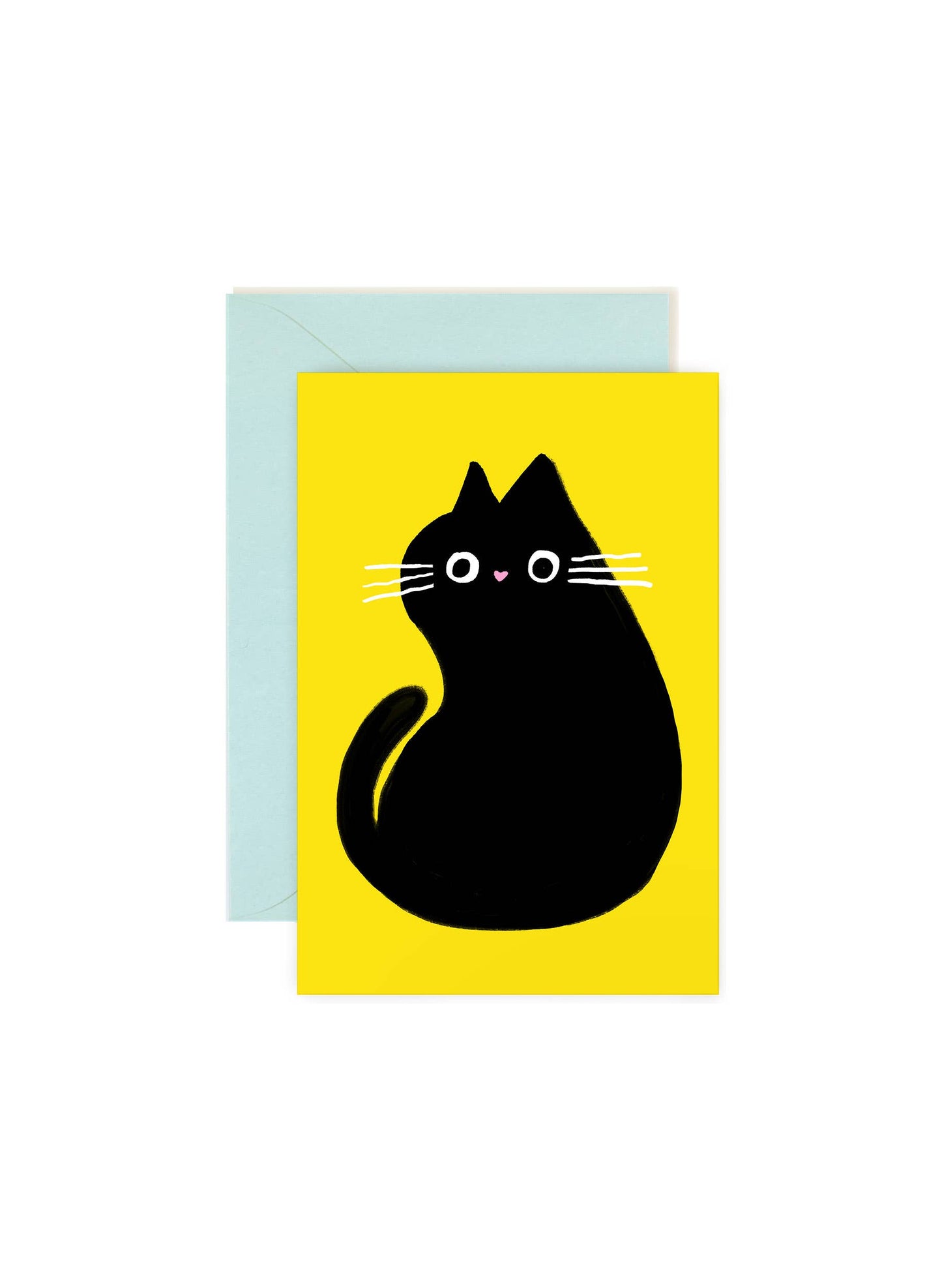 Sitting Cat – Cute Cat Mini Note Card