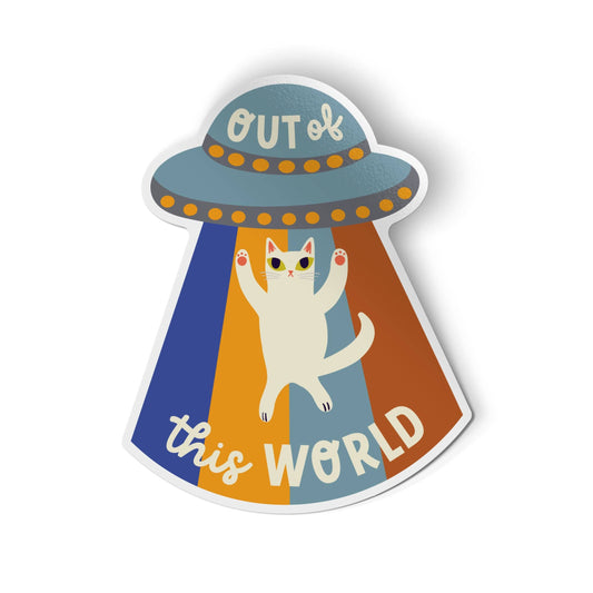 Badge Bomb - Out of This World Cat Sticker