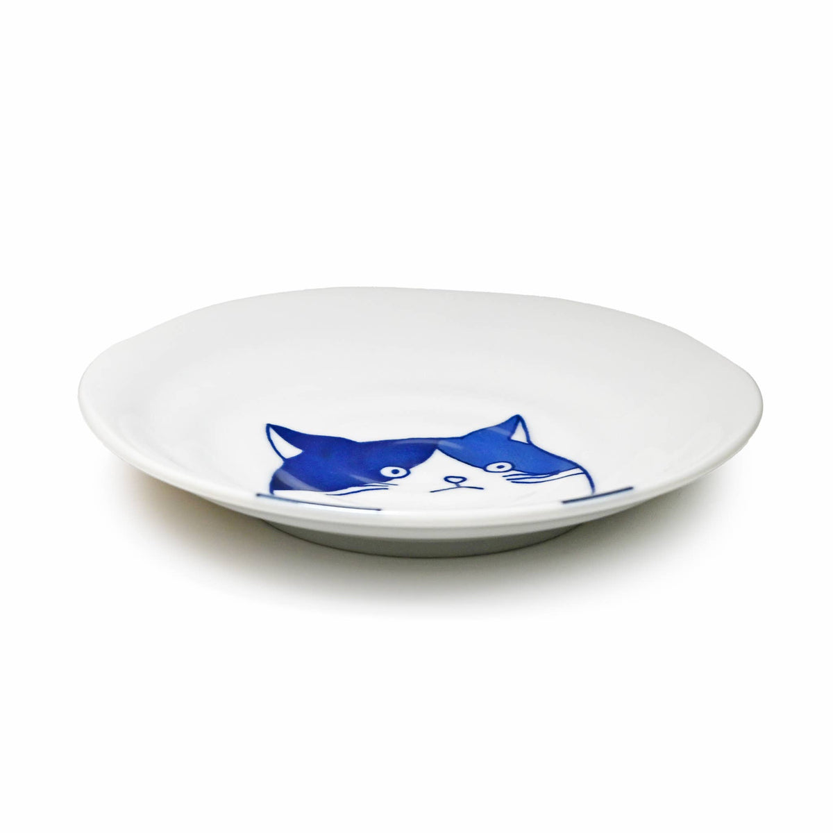 Shichita Japanese Ceramic Cat Plates