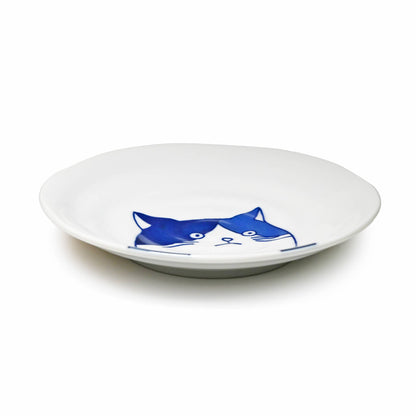 Shichita Japanese Ceramic Cat Plates