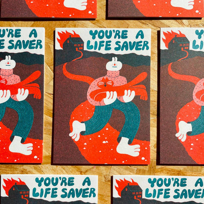 You're A Lifesaver Card by YUK FUN