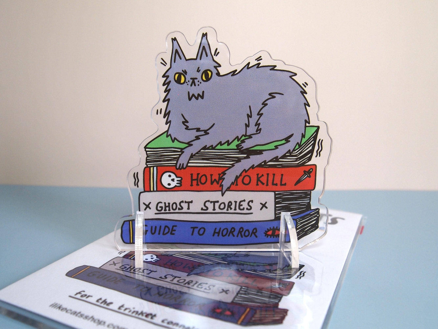 Spooky Cat Acrylic Desk Pet Standee Ornament