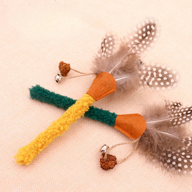3 pcs Cat Feather Toy Set