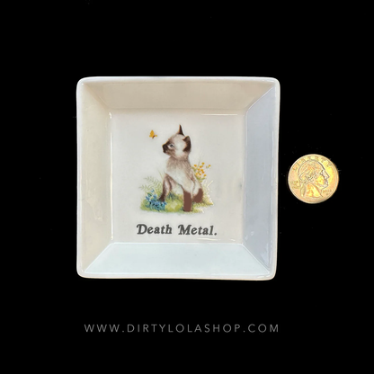 “DEATH METAL" CAT TRINKET TRAY