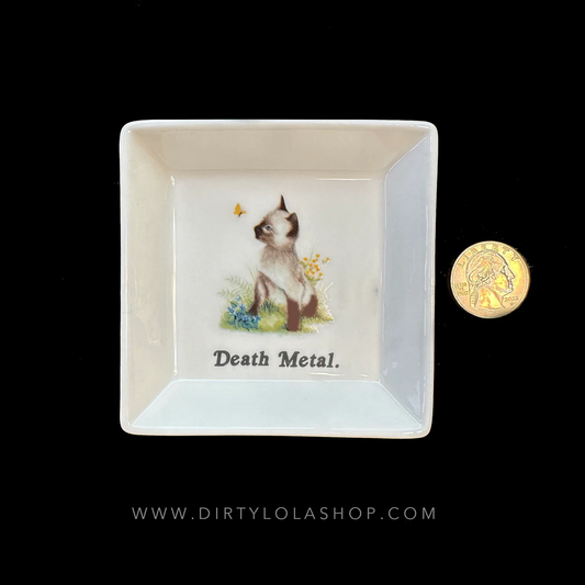 “DEATH METAL" CAT TRINKET TRAY