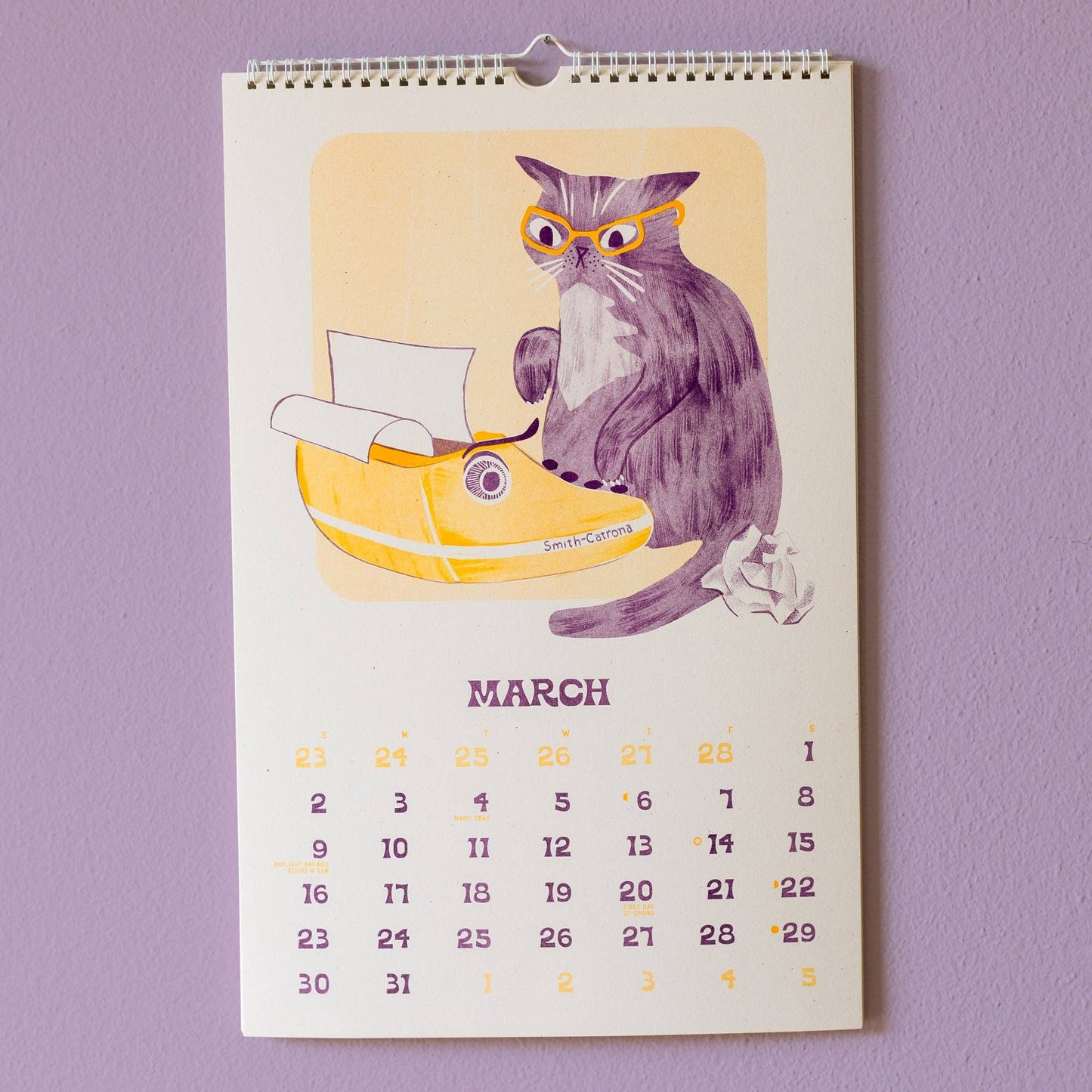 2025 Risograph Wall Calendar - Ain't Life Grand? Kitty Calendar