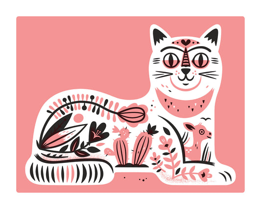 “Souvenir Cat" print