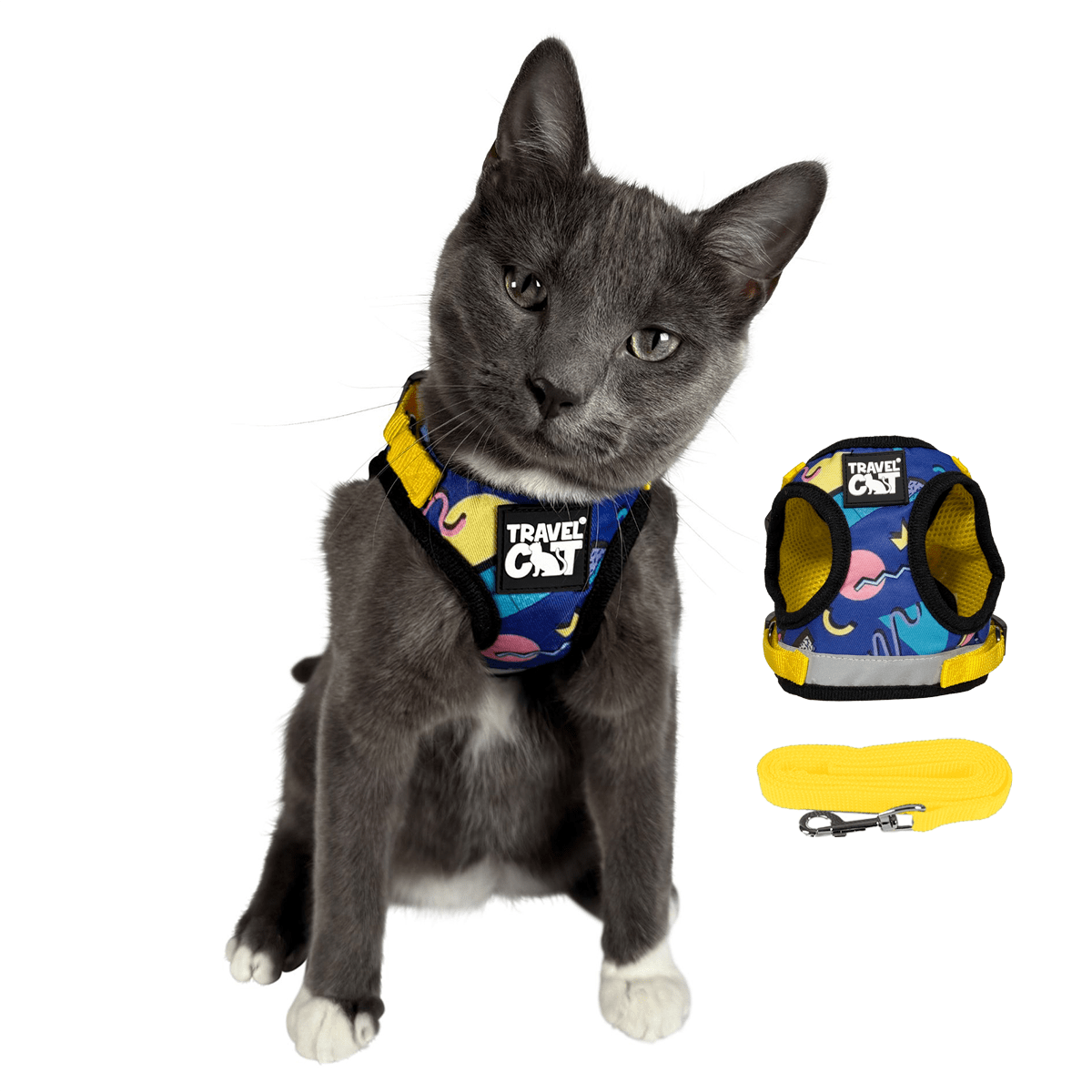 True Adventurer Reflective Cat & Kitten Harness and Leash