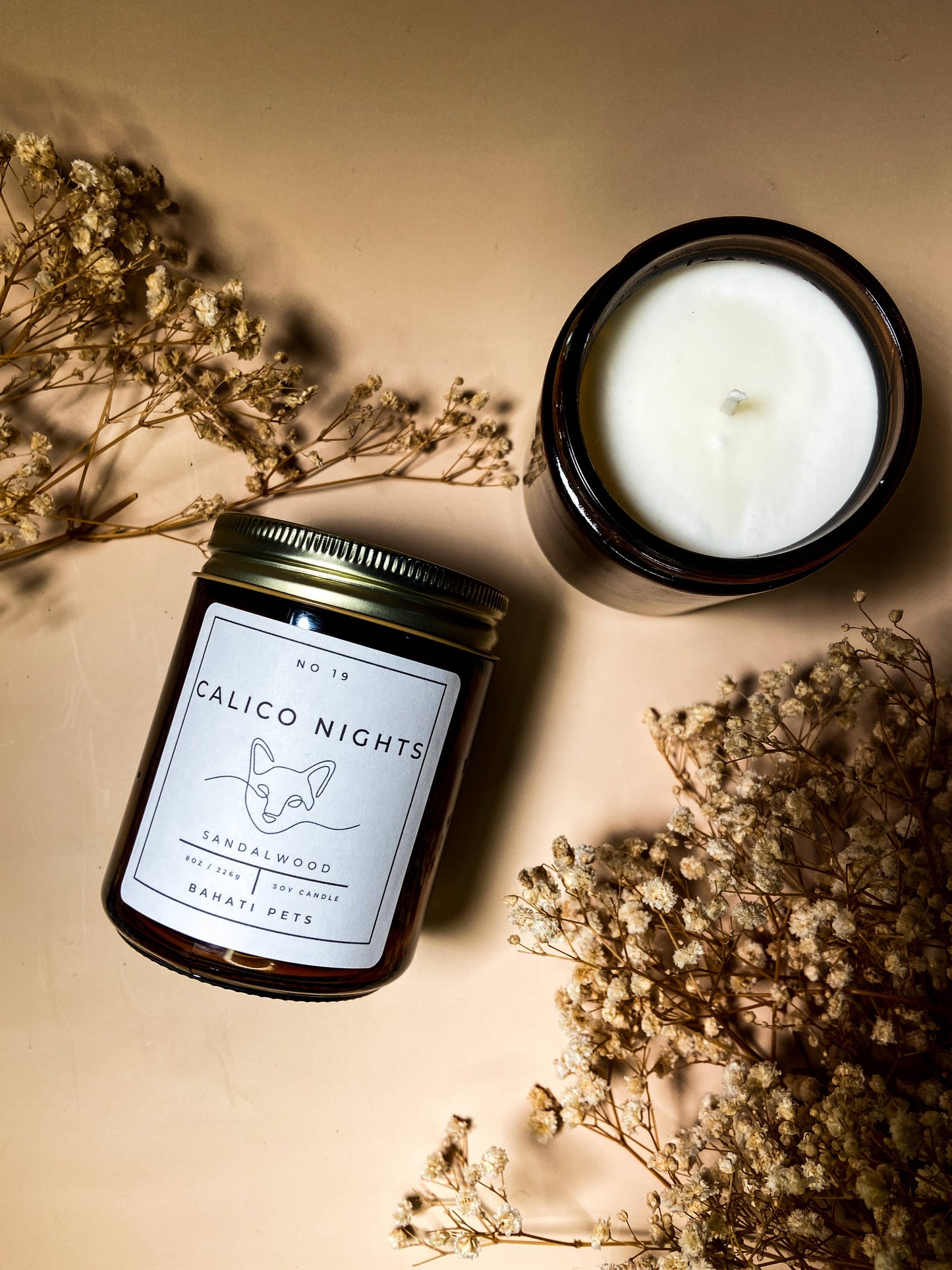 Calico Nights Candle