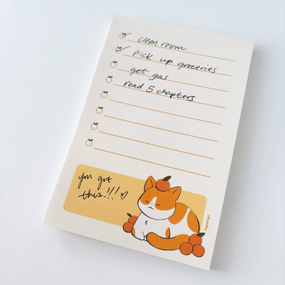 Orange Cat Notepad - Memopad