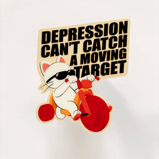 goyangii - Depression Cat Waterproof Vinyl Sticker