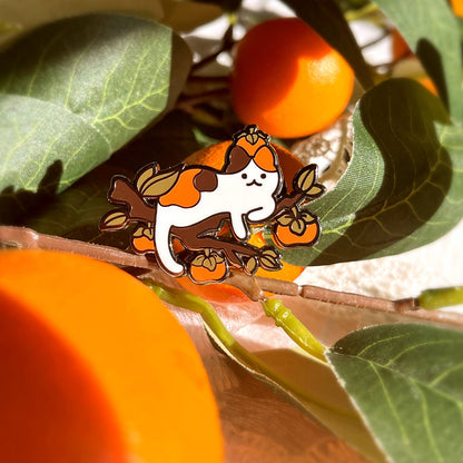 Bandage Brigade - Persimmon Cat Pin