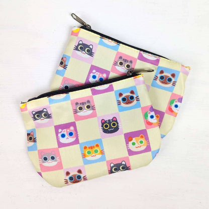 Pastel Cat Trinket Wallet Pouch