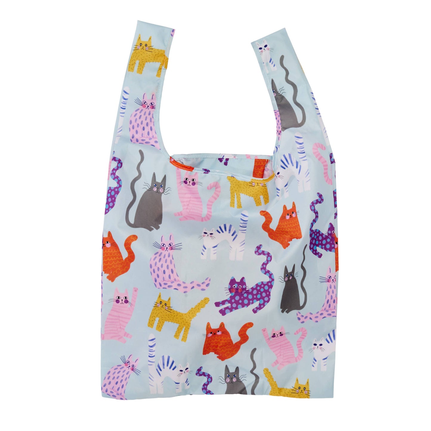 Fuchsia Arty Cats Eco-Friendly Reusable Bag