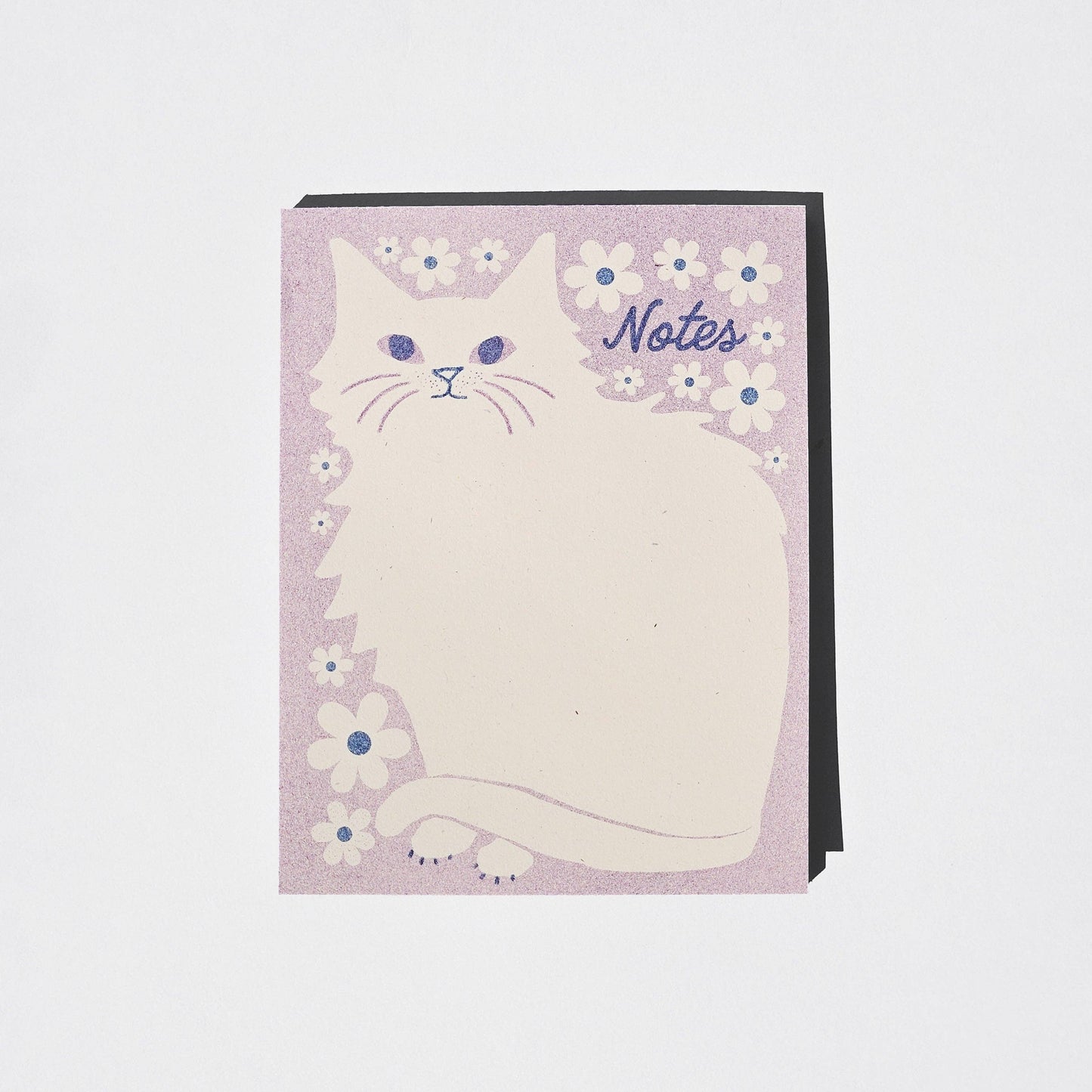 Floral Cat Risograph A2 Notepad