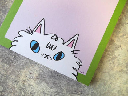 Get S- Done funny Cat Notepad