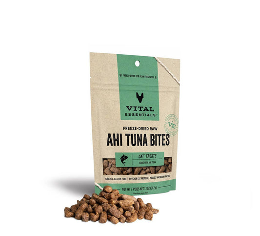 Pet Palette Distribution - Vital Essentials Ahi Tuna Bites FD Cat Treats 1.1 oz