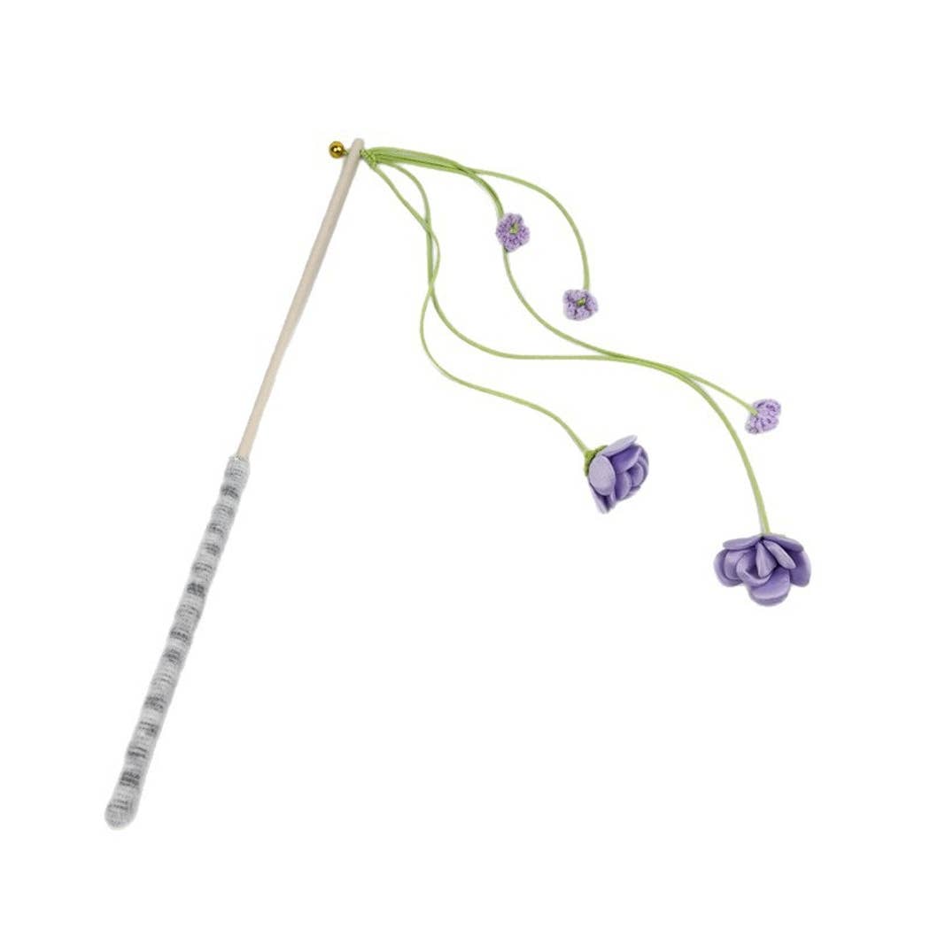 Moo - Flower Bell Cat Teaser Wand Toy