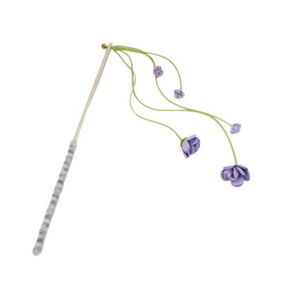 Moo - Flower Bell Cat Teaser Wand Toy