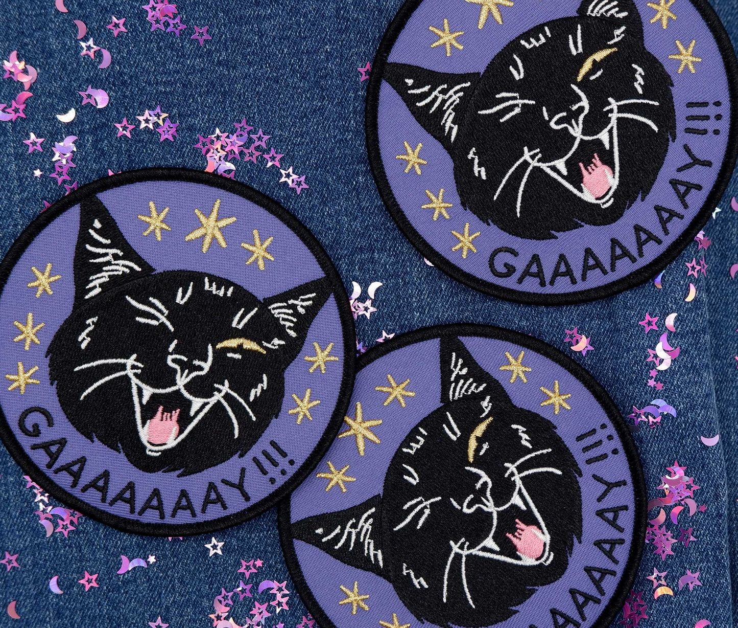 Cat Coven - Gaaaaaay! - Embroidered Patch