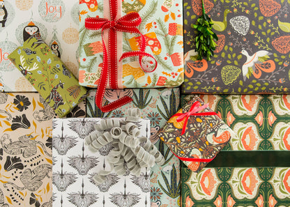 Amicreative - Tiger Jungle Wrapping Paper – 3 Rolls (3 Sheets Each)