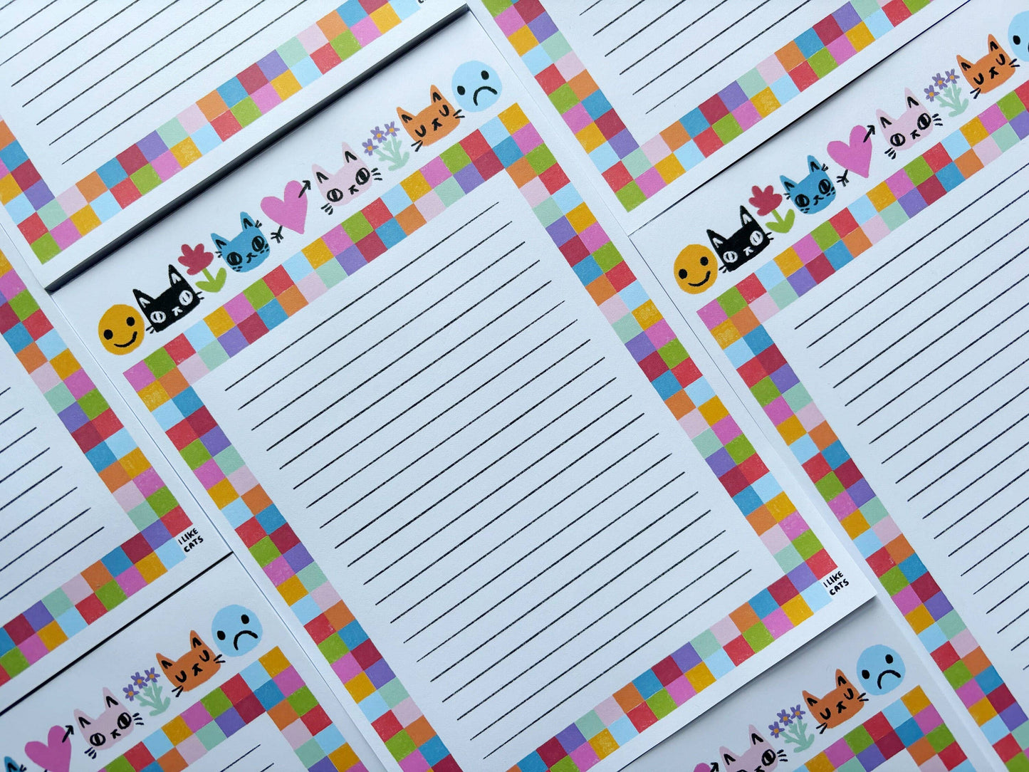 I LIKE CATS - Cat Themed Notepad, Listpad, Shopping List & Planner