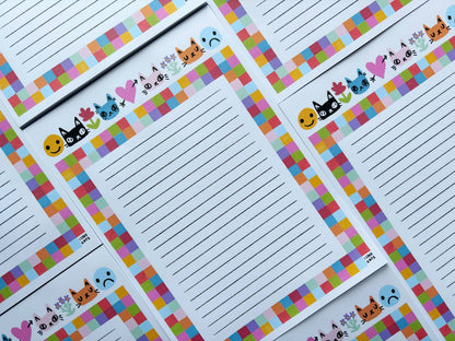 I LIKE CATS - Cat Themed Notepad, Listpad, Shopping List & Planner