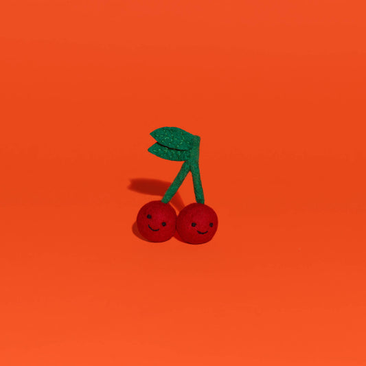 Wool Cherries Cat Toy 