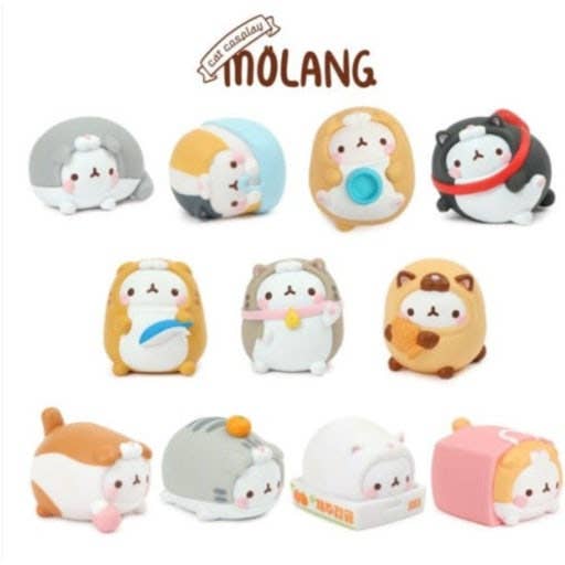 Molang Lazy Cat Costume Figure Blind Box Random Toy Vol.5