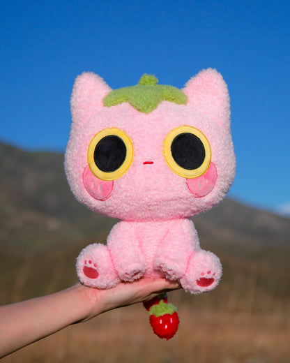 MikouArt - Strawmi – Strawberry Cat Plush Toy