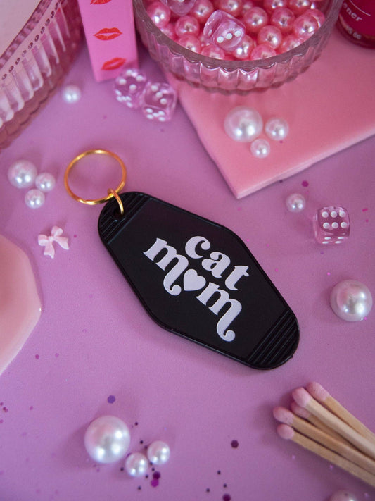 A Shop of Things - Cat Mom Keychain