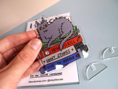 Spooky Cat Acrylic Desk Pet Standee Ornament