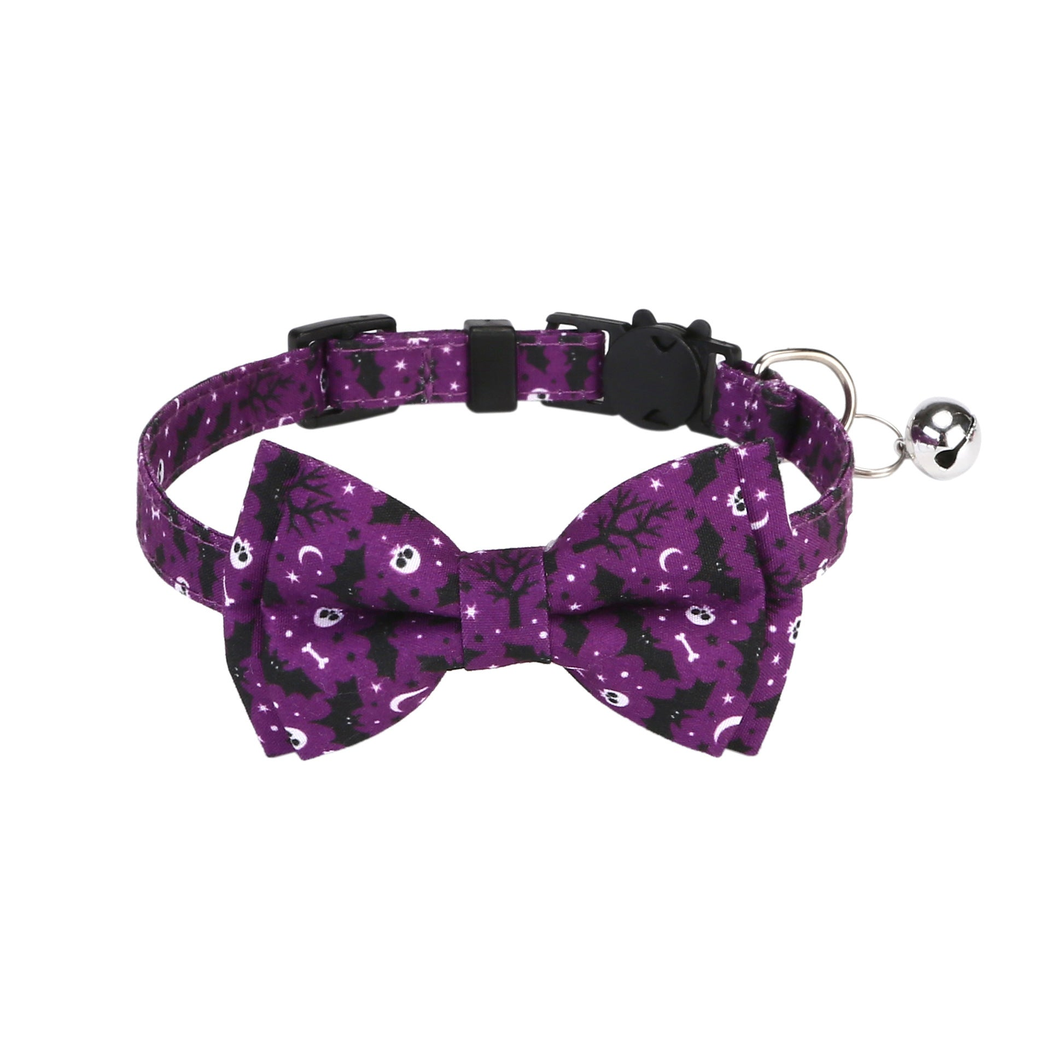 Halloween Breakaway Cat Bowtie Collar