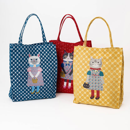 Kusuguru "Honey Bean Princes" Jacquard Tote Premium Chenille