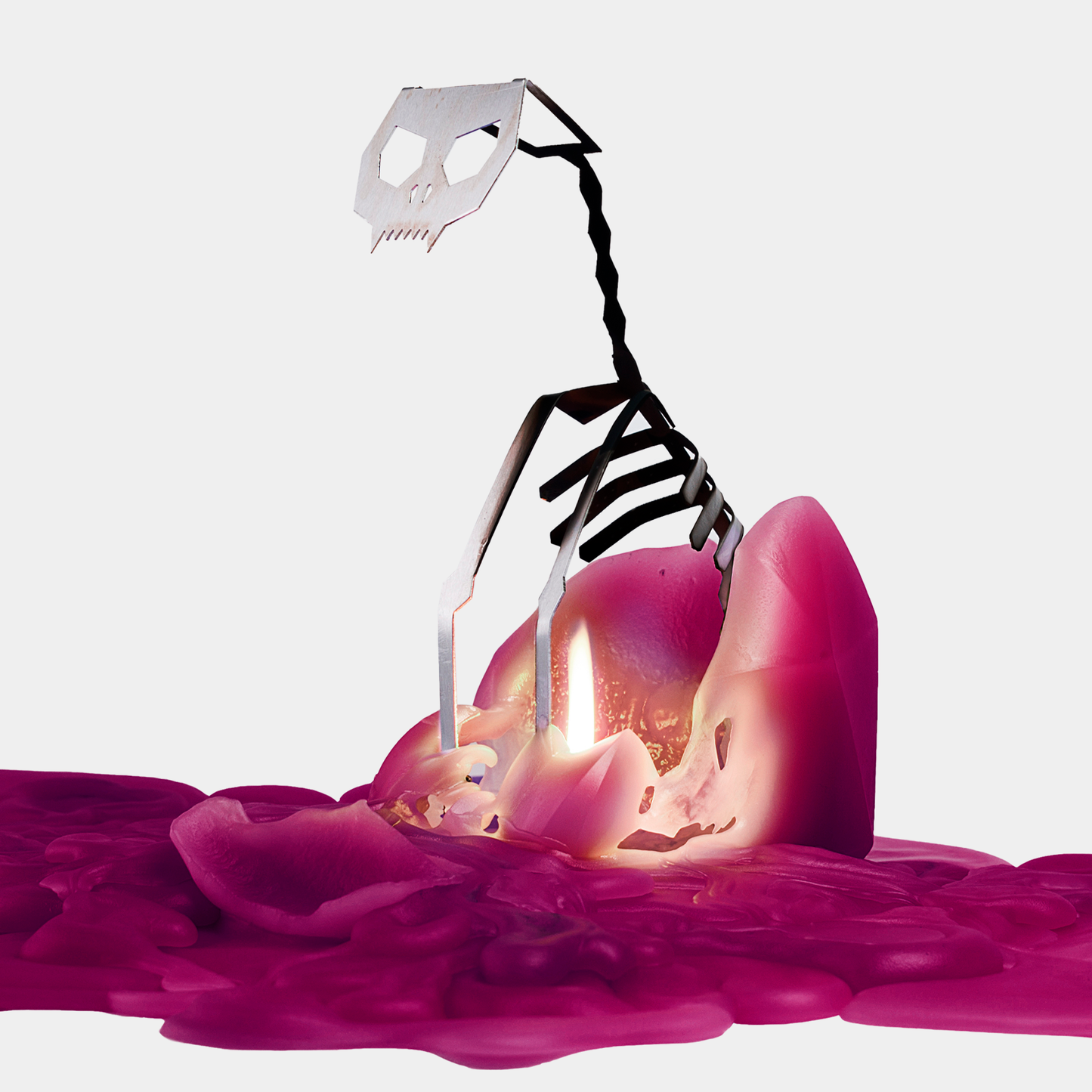 Cat Candle | Hidden Skeleton Inside