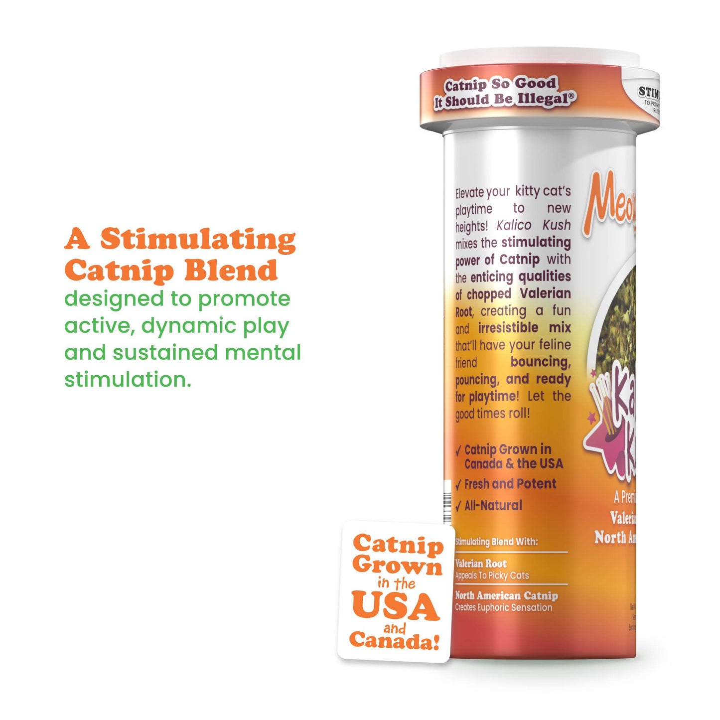 Meowijuana Kalico Kush - Valerian Root and Catnip Blend